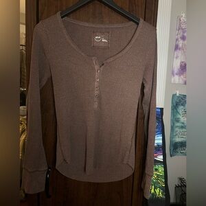Aerie Henley Layering T-shirt size Large
